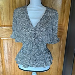 Cute black and white blouse